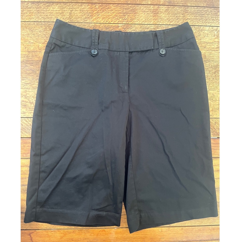 Worthington women's black chino shorts Size‎ 10 trouser